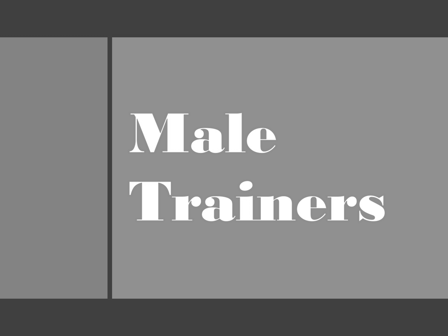 画像：男性トレーナー